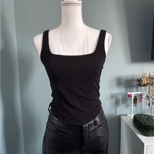 Maurices Black Camisole Corset Top Medium